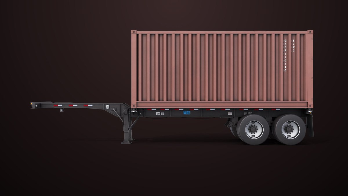 Container Carrier Trailer 03 URP HDRP Textures
