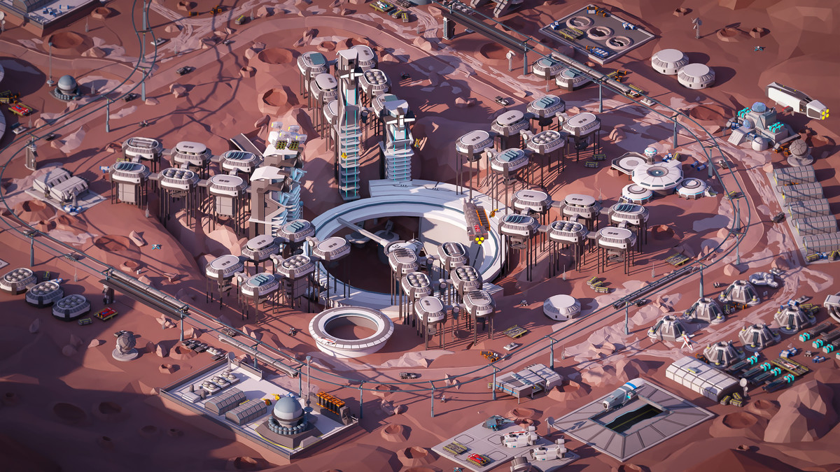 Mars Spaceport - Low Poly 3D Models Pack
