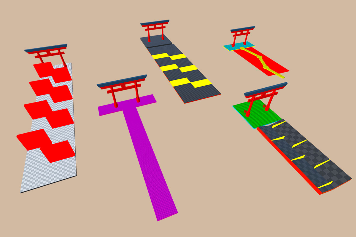 Obby Ninja Run Game Level Pack