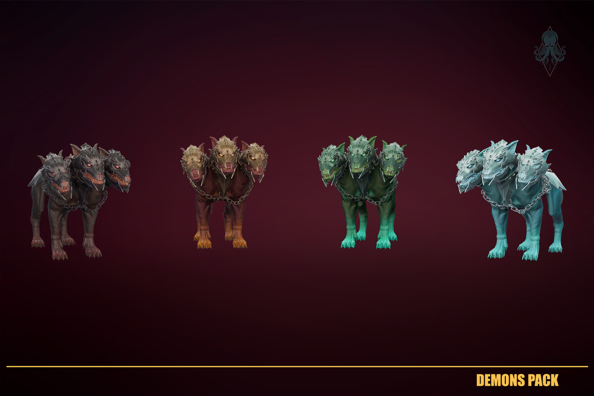 Stylized Modular Demons Creatures Pack