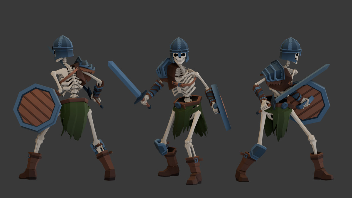 Low-Poly Medieval Fantasy - Biped Creatures Pack