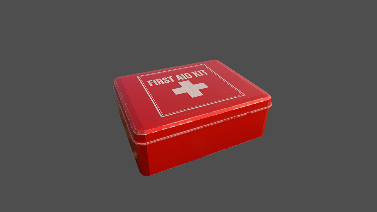 First aid kit–Low Poly