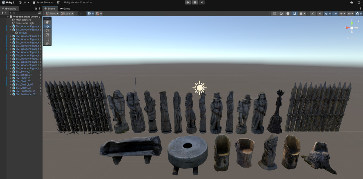 Wooden props volume one photogrammetry