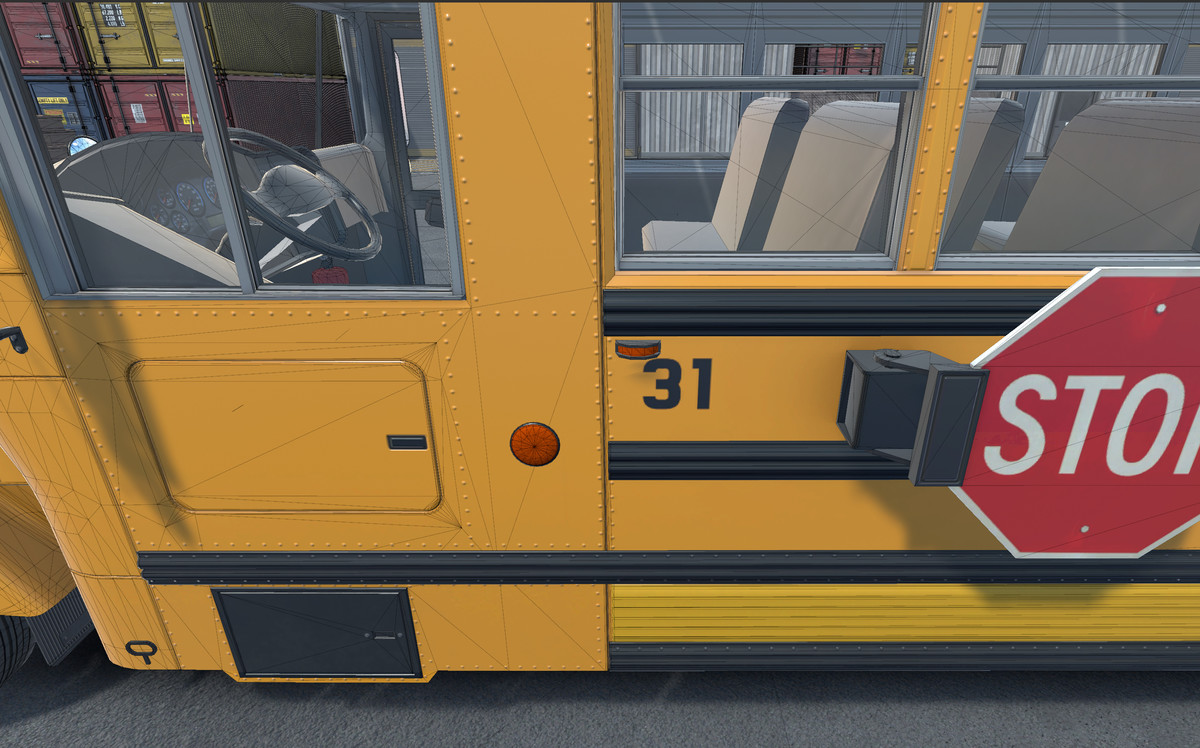 80s generic american school bus