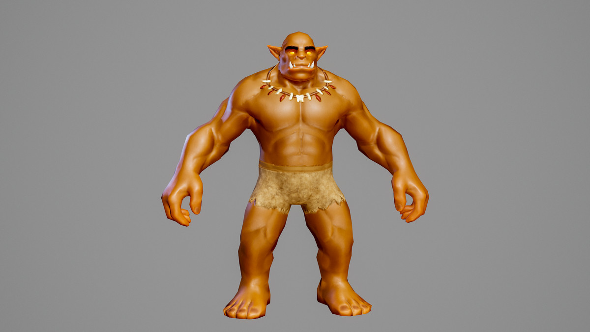 Orc shaman modular character