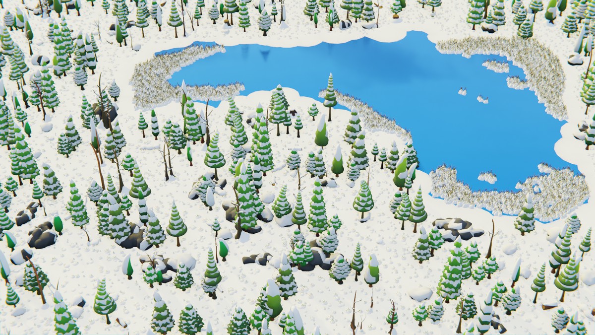 Low Poly Seasonal Forest Biome 2 by IGS