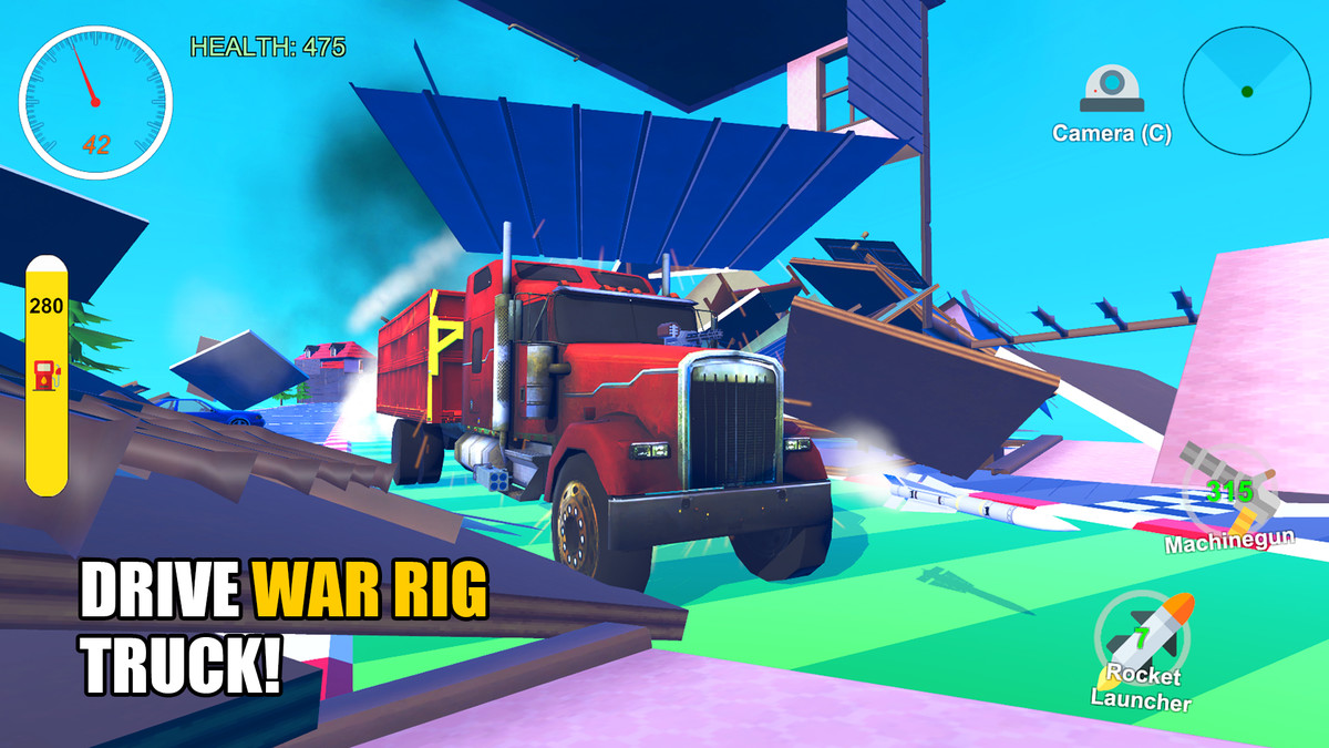 Car Controller with Combat System for Mobile & PC (Car & Truck Included)