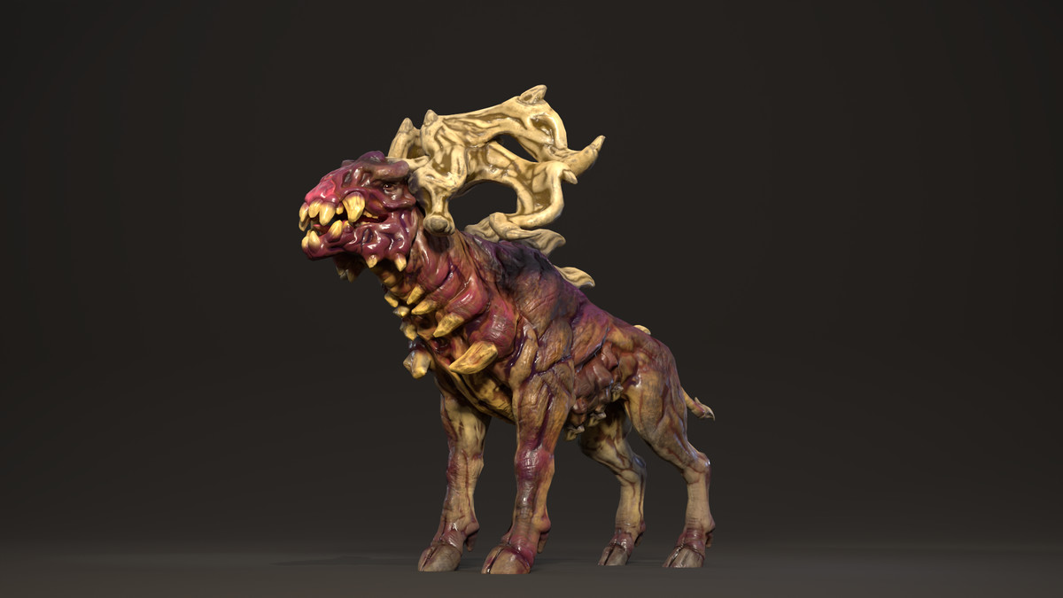 Bonehorn deer