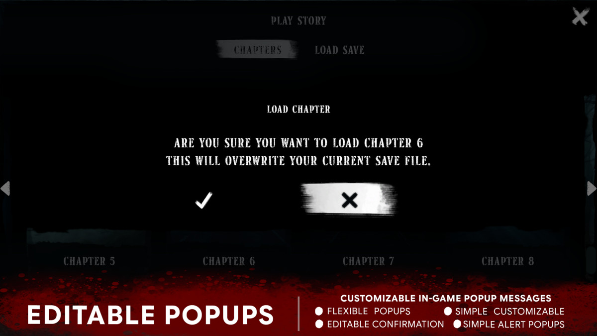 Horror UI Dark Theme GUI
