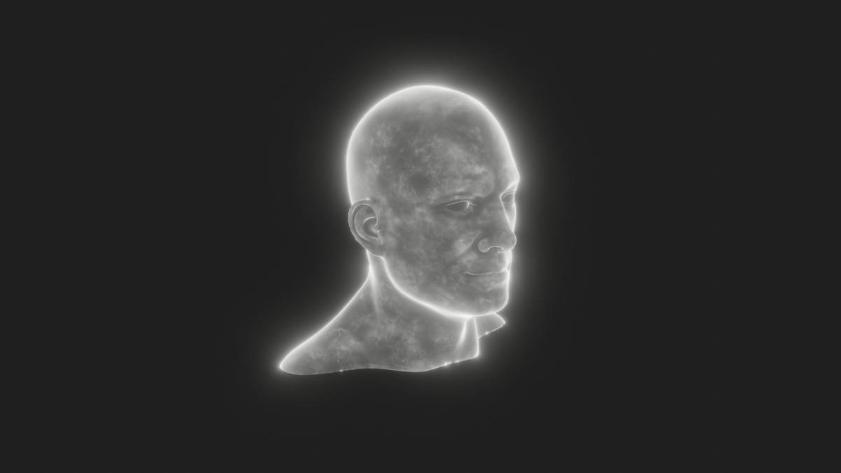 Ghostly Male Female Heads 3D Model Pack - Animated, Blend Shapes