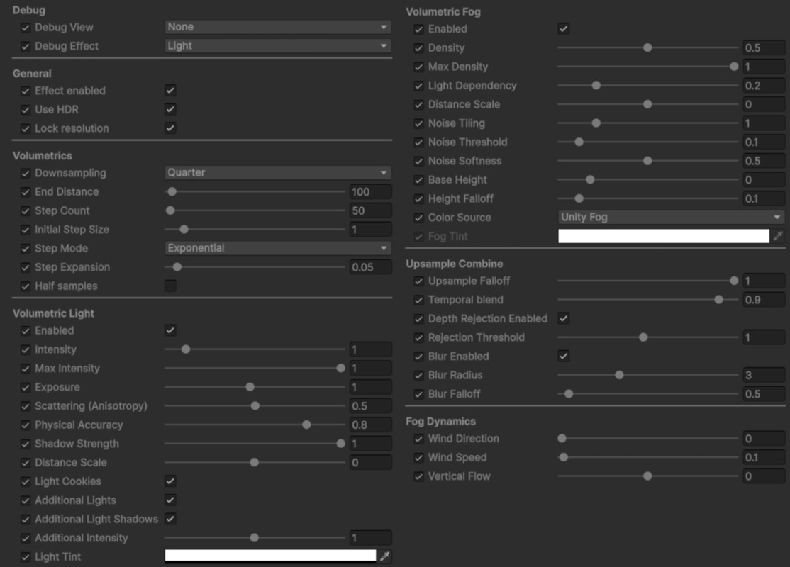 Volumetrics FX - Light & Fog