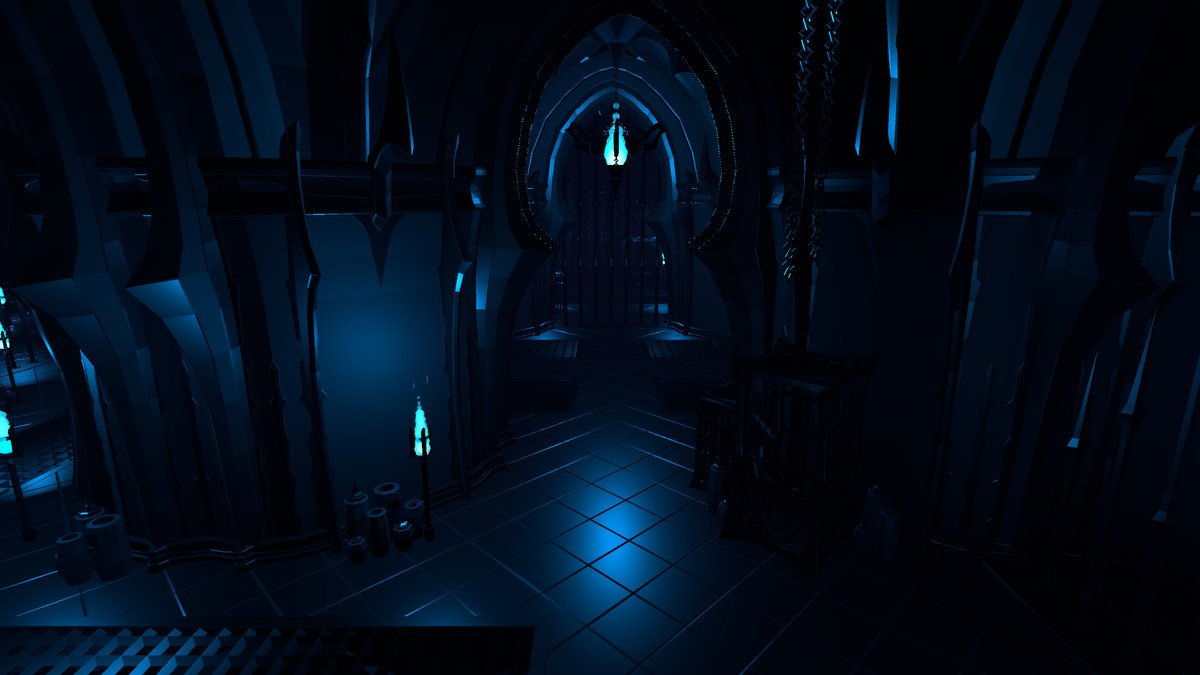 Low Poly Style Obsidian Citadel