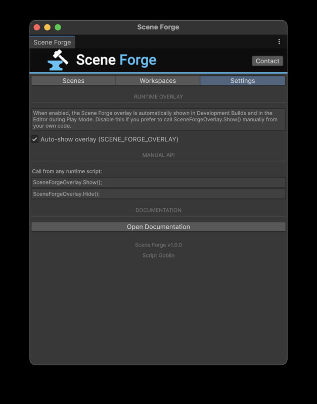Scene Forge - Advanced scene management