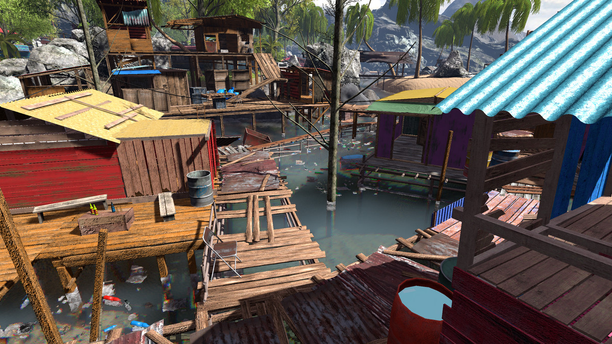 South Pacific Island - Map