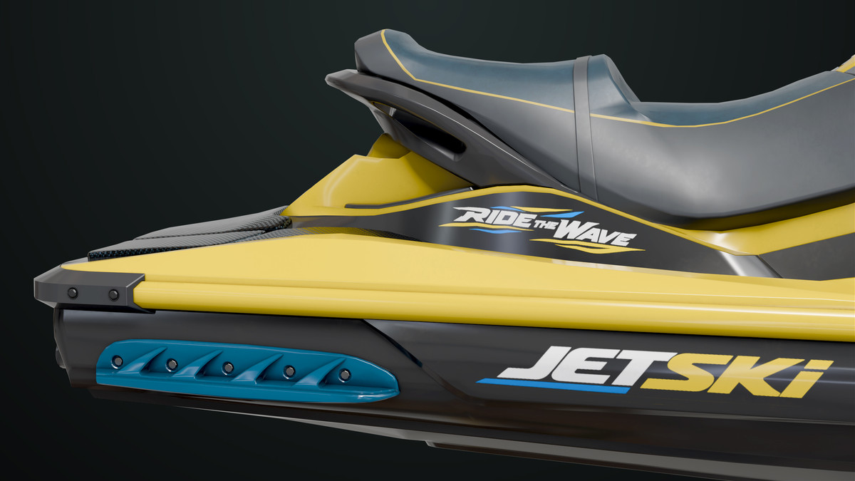 Jet Ski 02 Yellow Textures