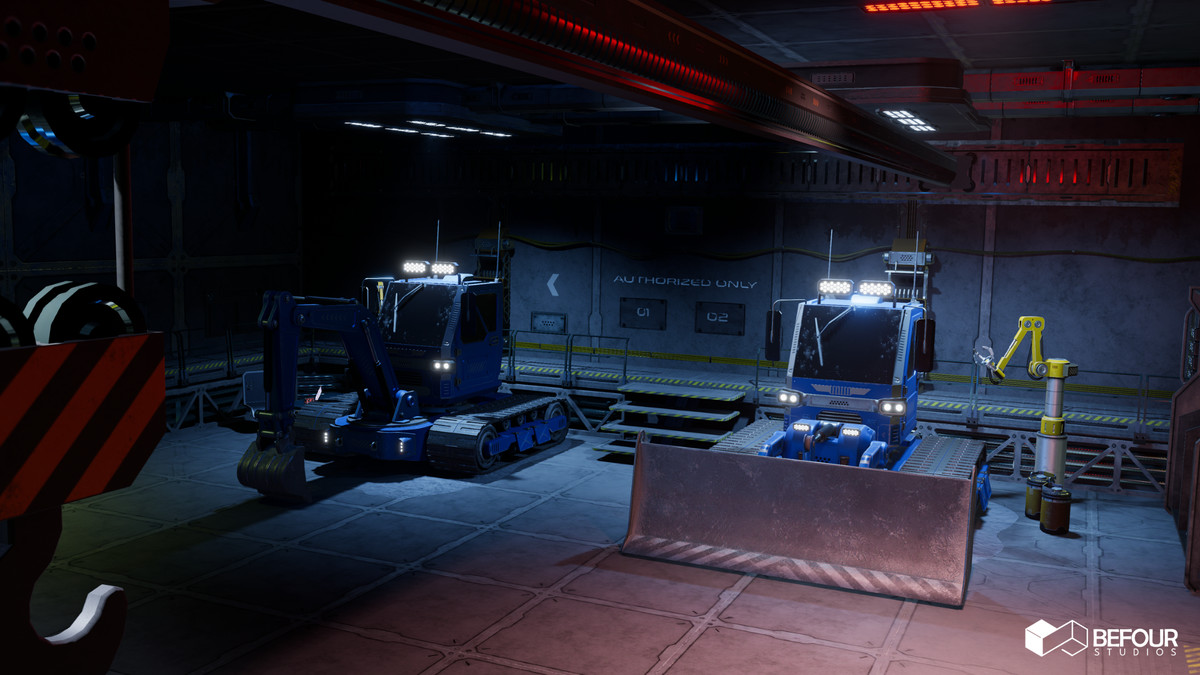 Sci-Fi Polar Station Environment (Modular, Space, Station)