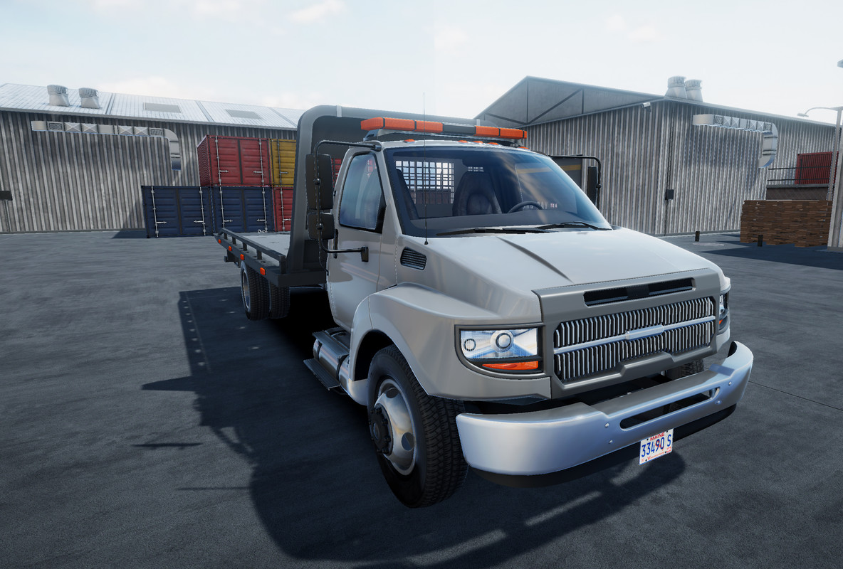 Rollback towing truck