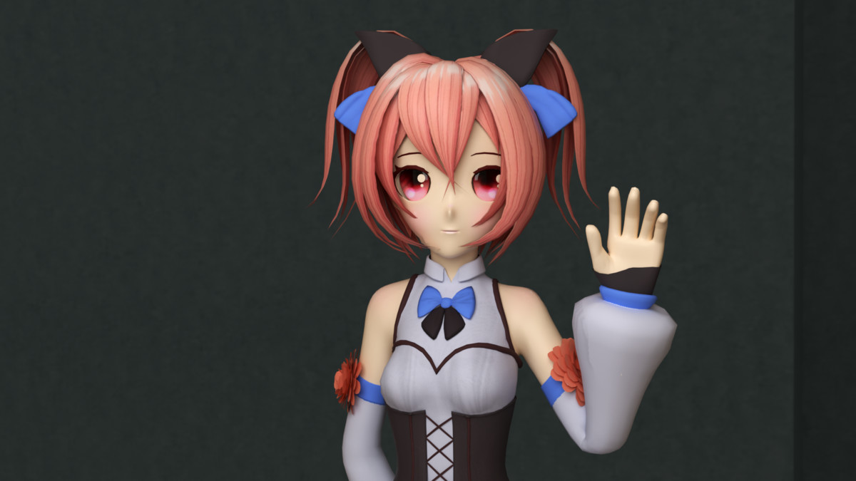 3D Cute Anime Girl