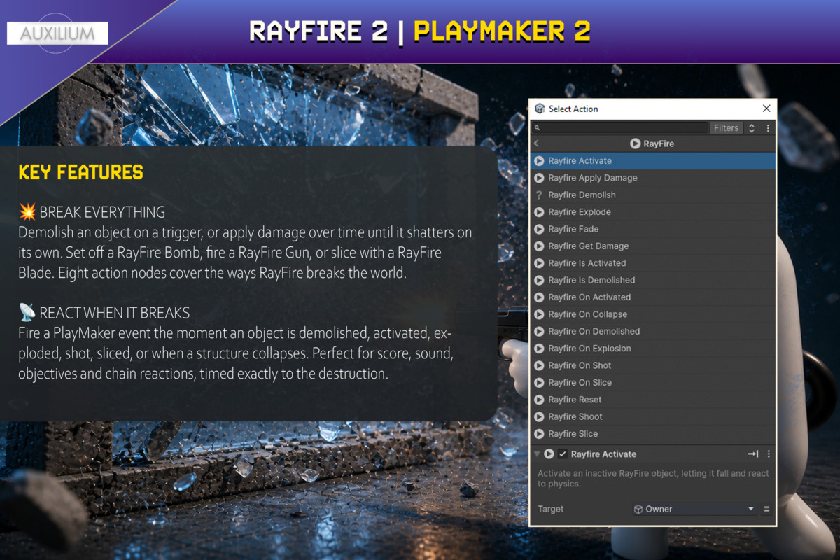 RayFire 2 Integration | PlayMaker 2