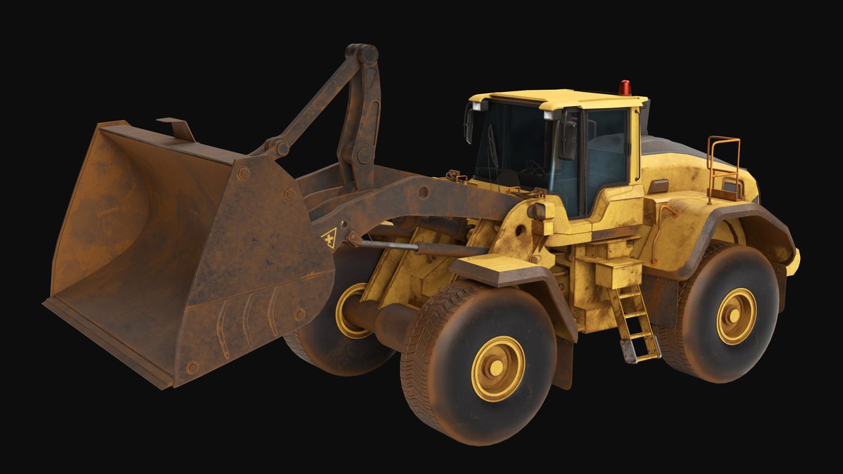 Dirty Mining Truck 02 URP HDRP Textures
