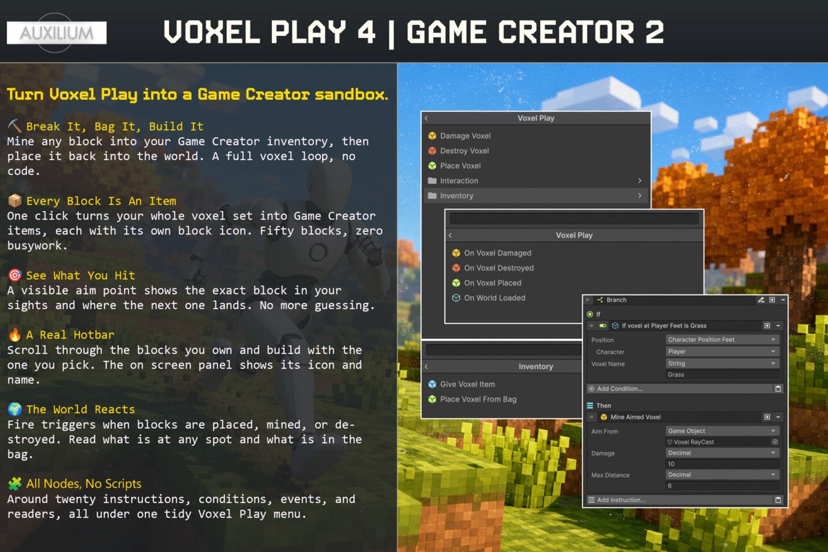 Voxel Play 4 Integration | Game Creator 2
