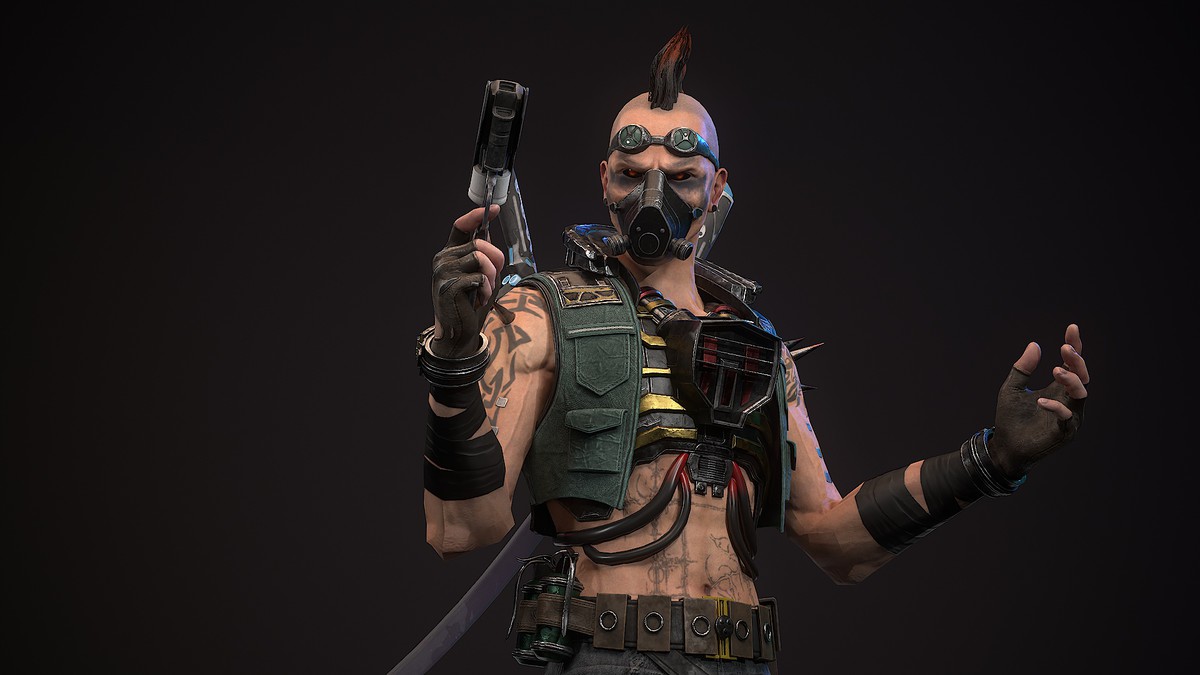Sci-Fi Punk Warrior