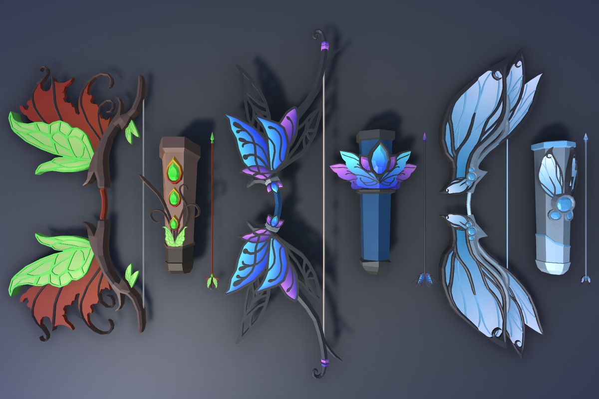900 Low Poly Fantasy RPG Weapons - Ultimate 3D Pack