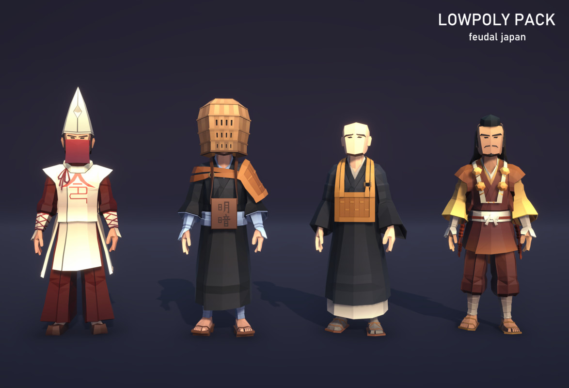 LowpolyPack_Feudal Japan