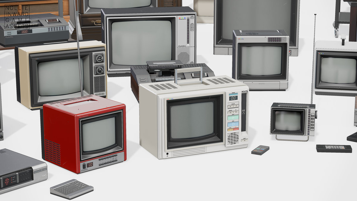 80s TVs Mega Pack - Vintage TV and VCR Collection
