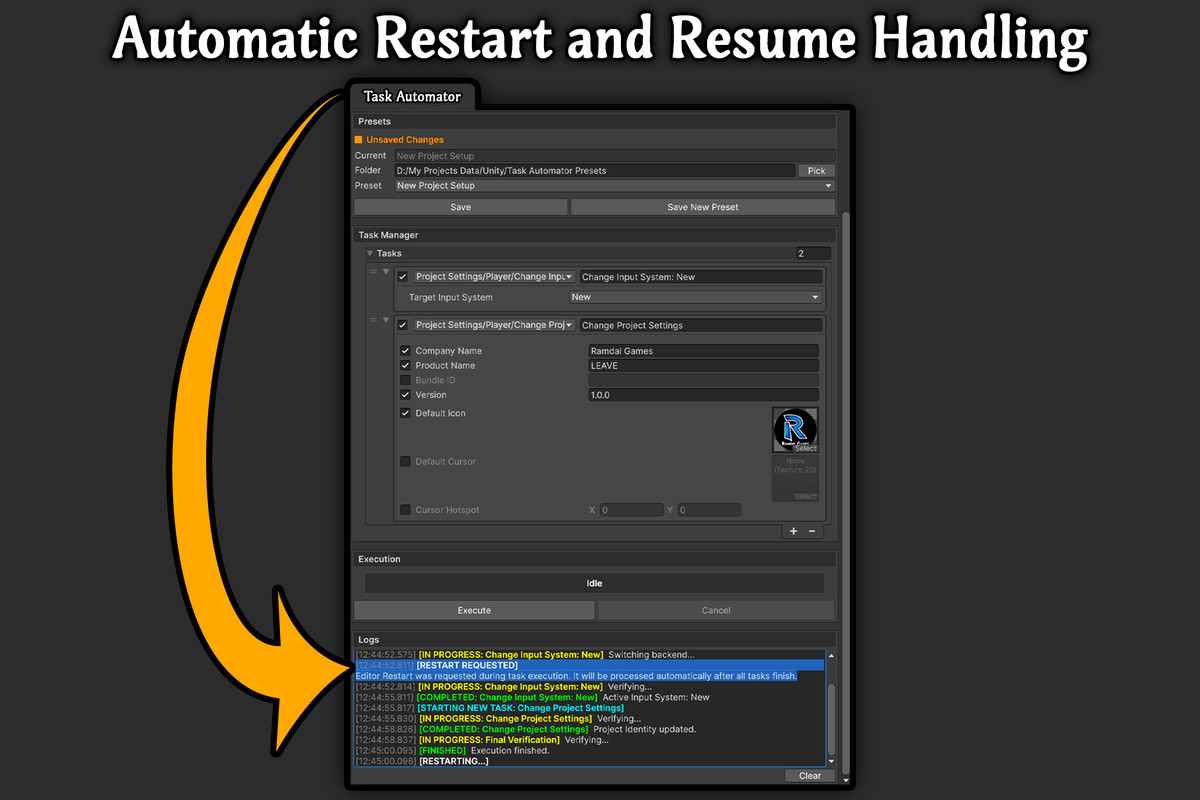 Task Automator | One-Click Workflow Automation for Unity