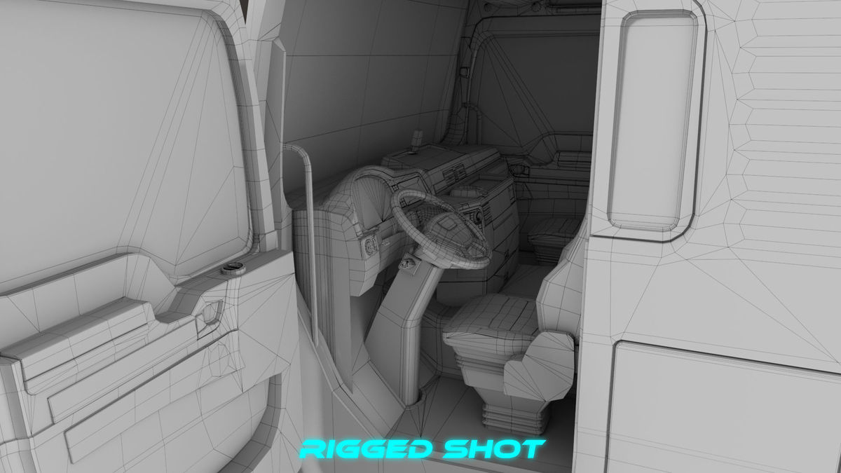 Heavy Truck 04 Chassis White URP HDRP Textures