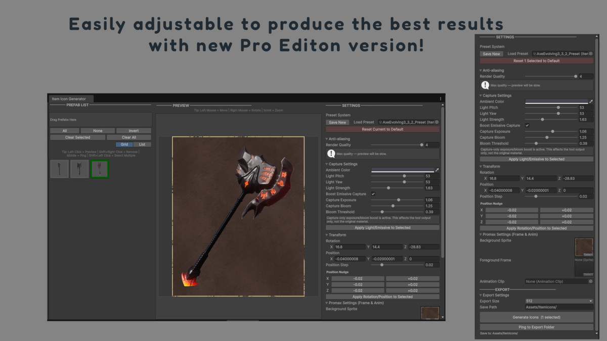 Ultimate Items Icon Generator: Pro Editon