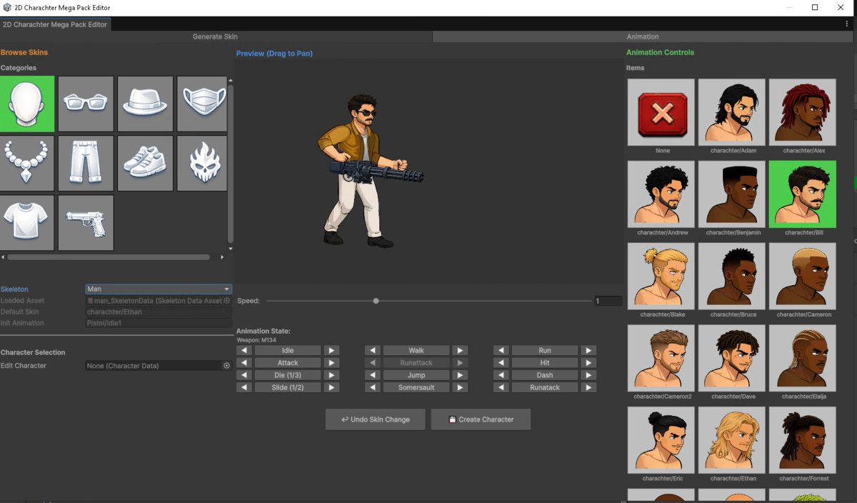 2D Character Mega Pack + Animation