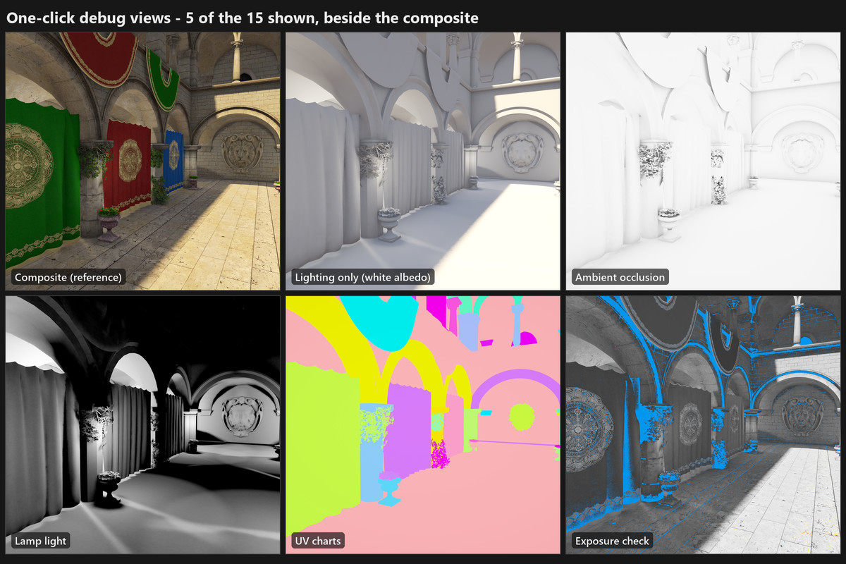 Runtime Lightmapper: Real Time Lightmap Baking with Shadows, AO & Lamps