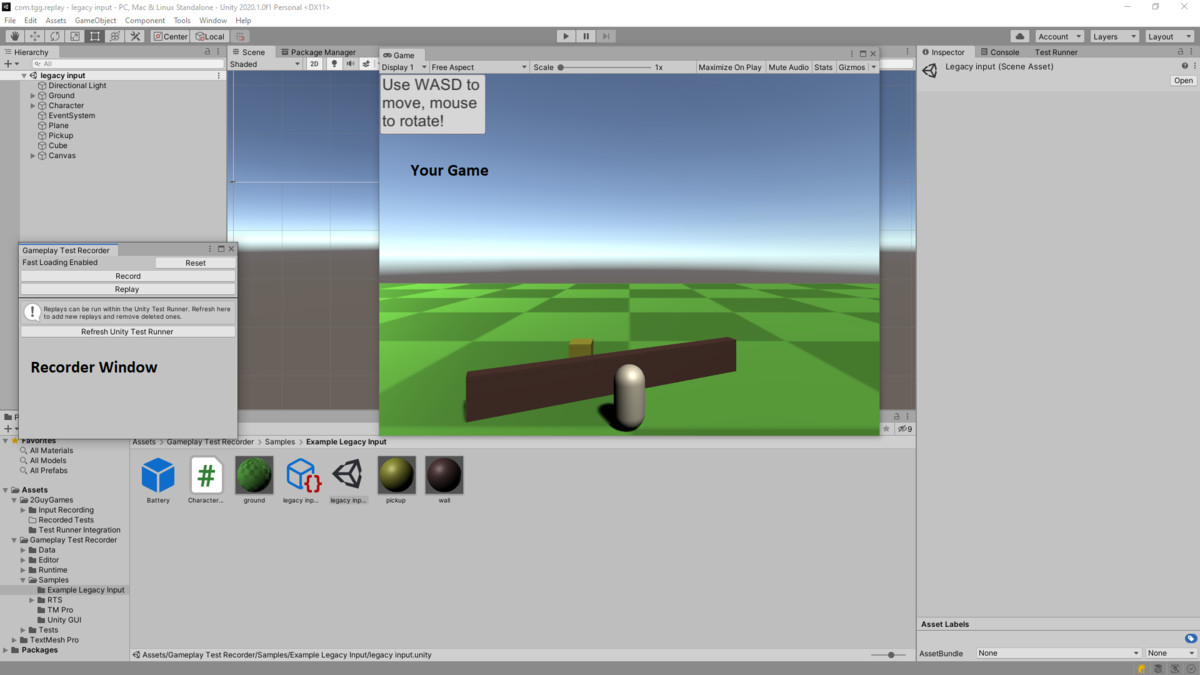 Gameplay Test Recorder