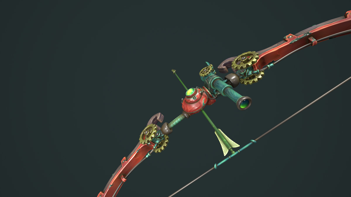 Steampunk bow quiver arrow
