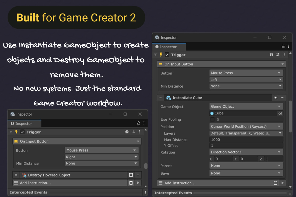 Persistent Instances | Game Creator 2