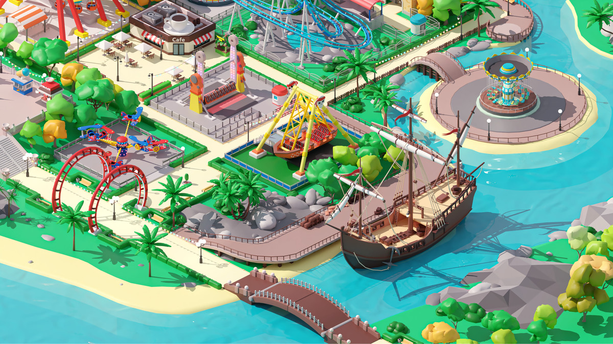 Amusement Park - Low Poly 3D Models Pack