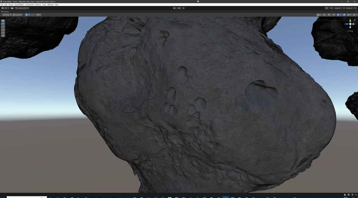 Detailed Asteroids Set: 3 high-poly Assets