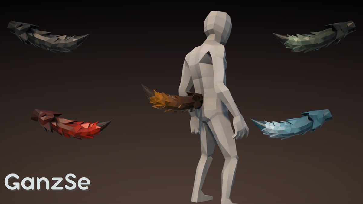 GanzSe Tails - Fantasy Low Poly Pack