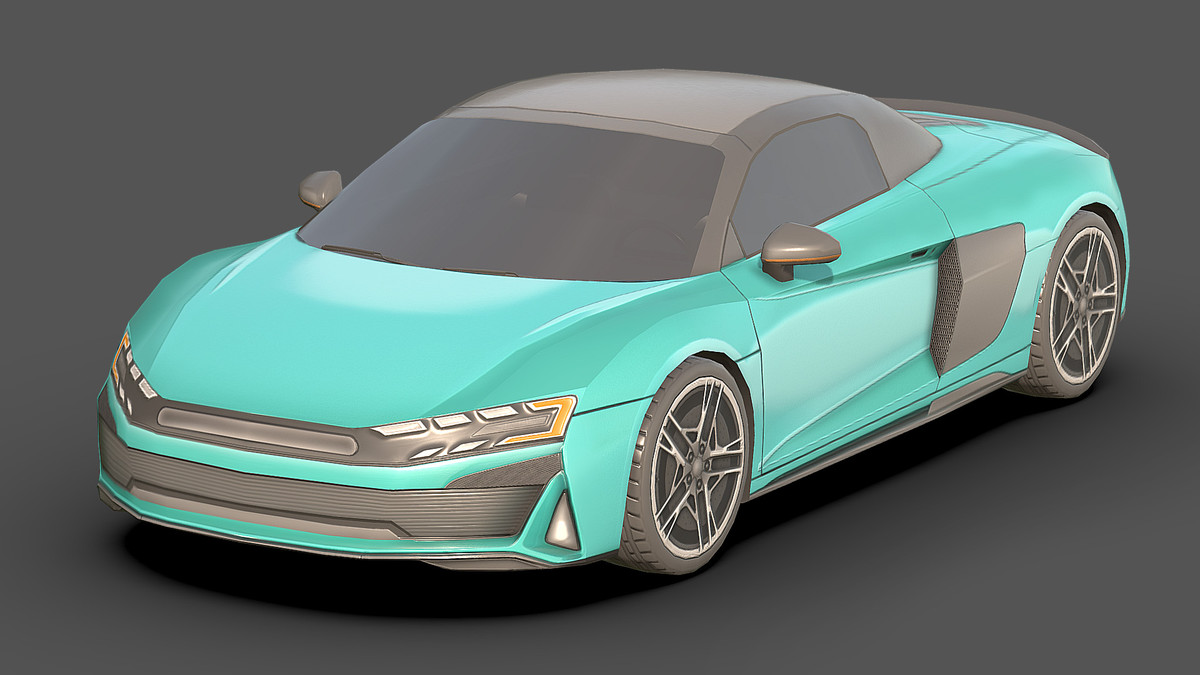 Sedan Low Poly Car 1