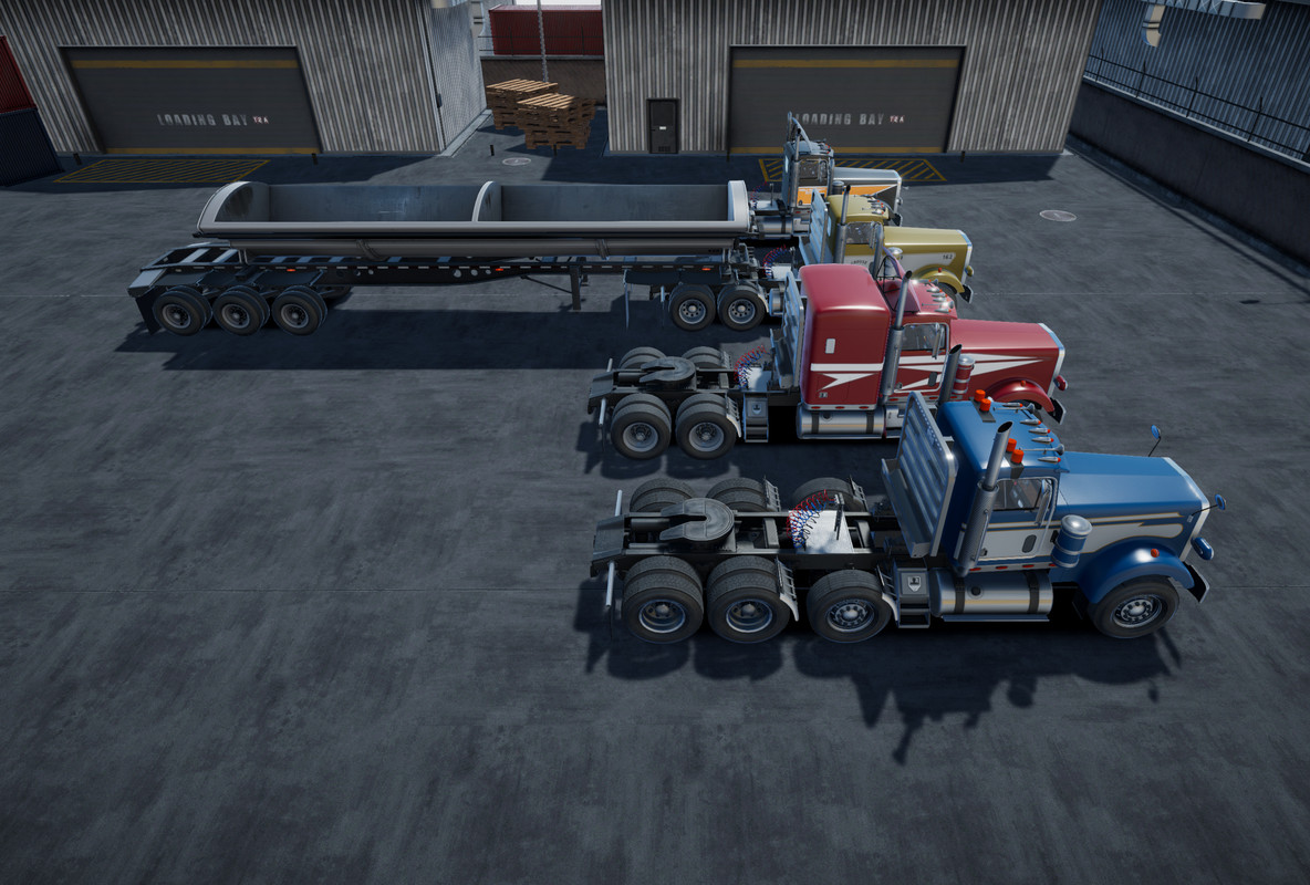 80s Semitruck Side Dump