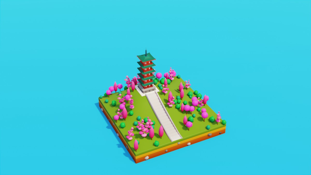 Low Poly LandMarks by IGS
