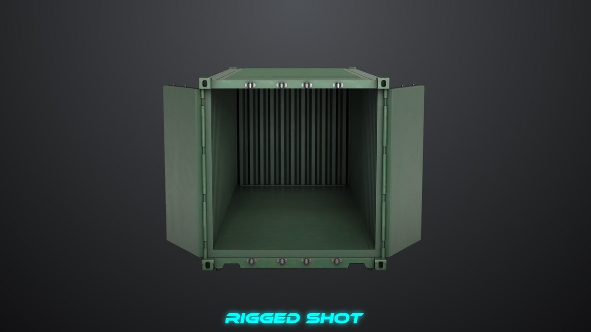 5 Cargo Container 20ft Single Mat URP HDRP Textures