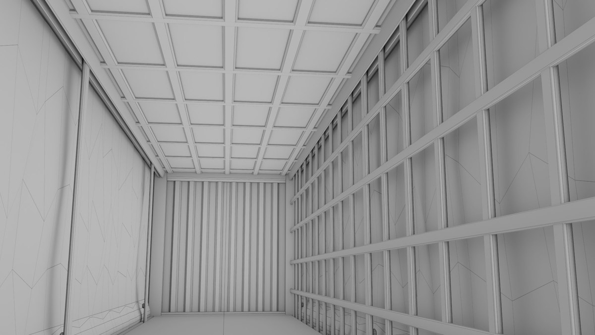 Curtainsider Semi Trailer URP HDRP Textures