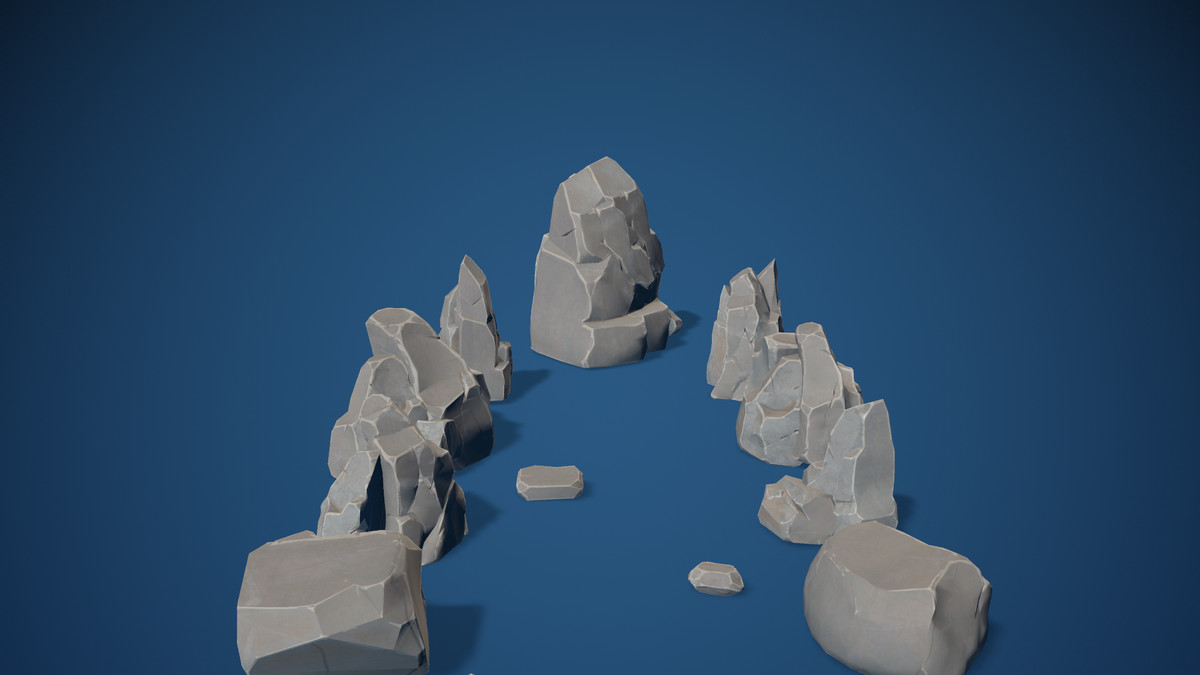 Stylized Environment Rocks - AAA quality