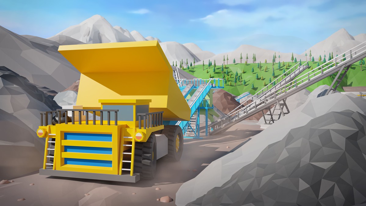 Mining Industry - Low Poly 3D Models Pack