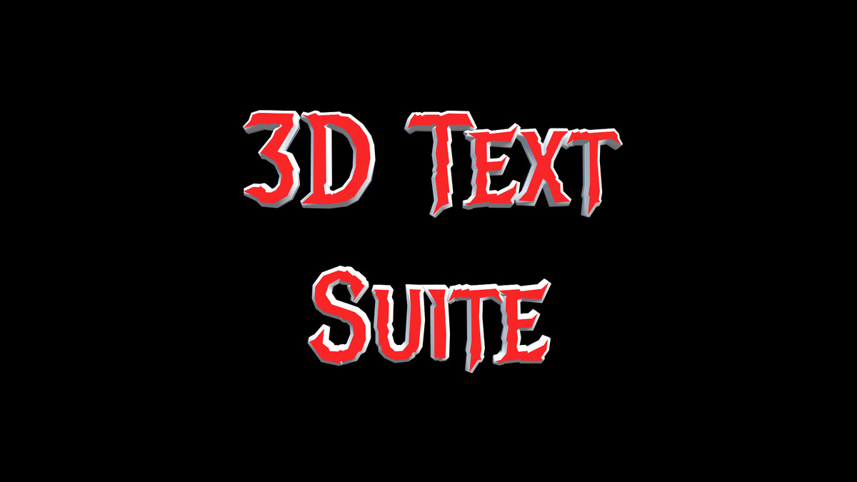 3D Text Suite - 3D Text Animator & Font Creator