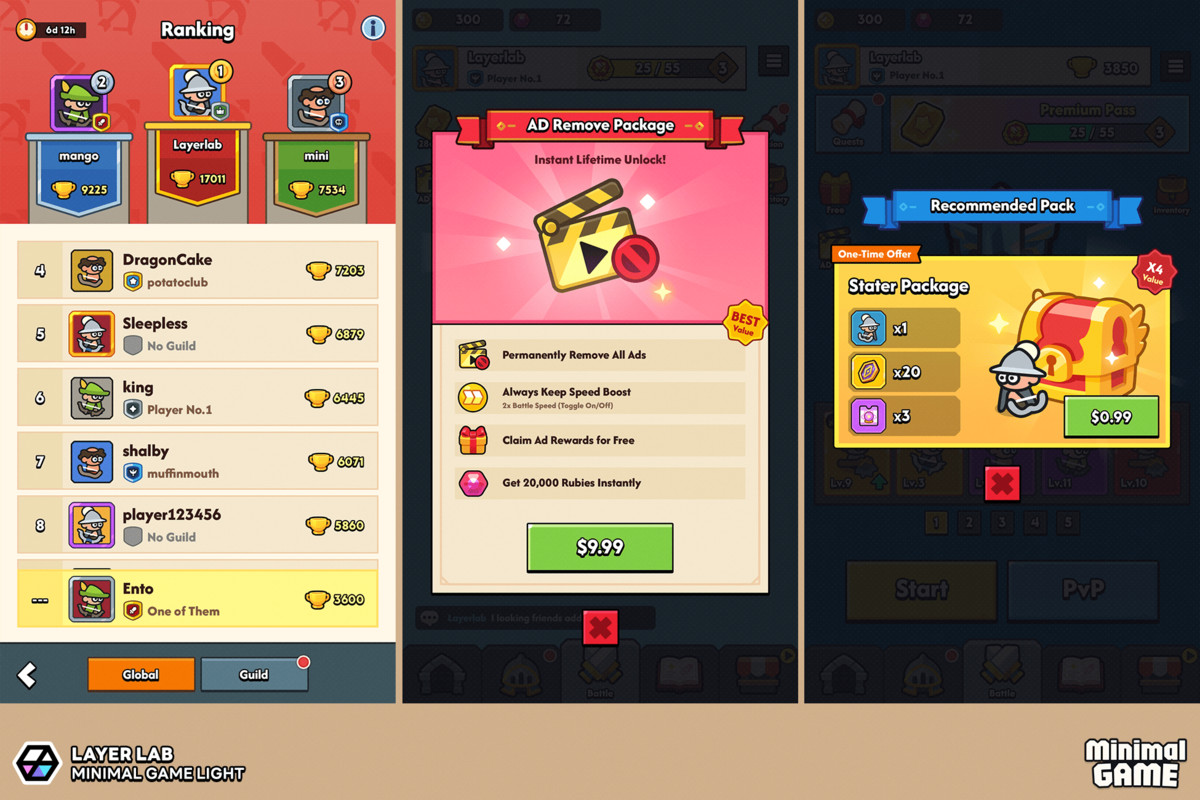 GUI Pro - Minimal Game Light