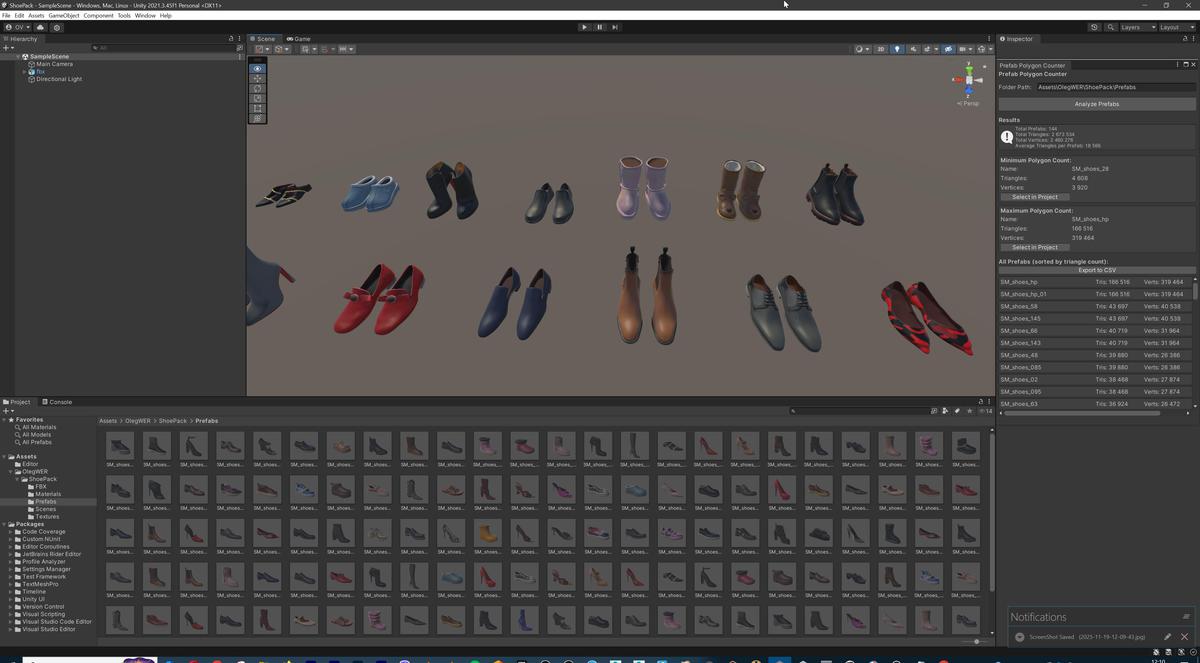 Ultimate Shoe Pack (72 Footwear Low-poly 3D models)